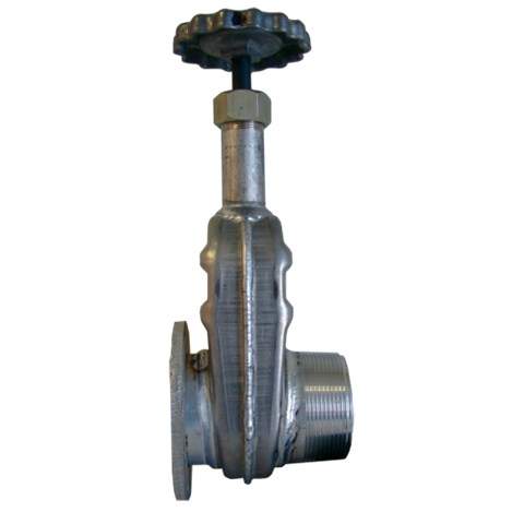 Gate Valve 4 in Flg x Thd Alum/SS